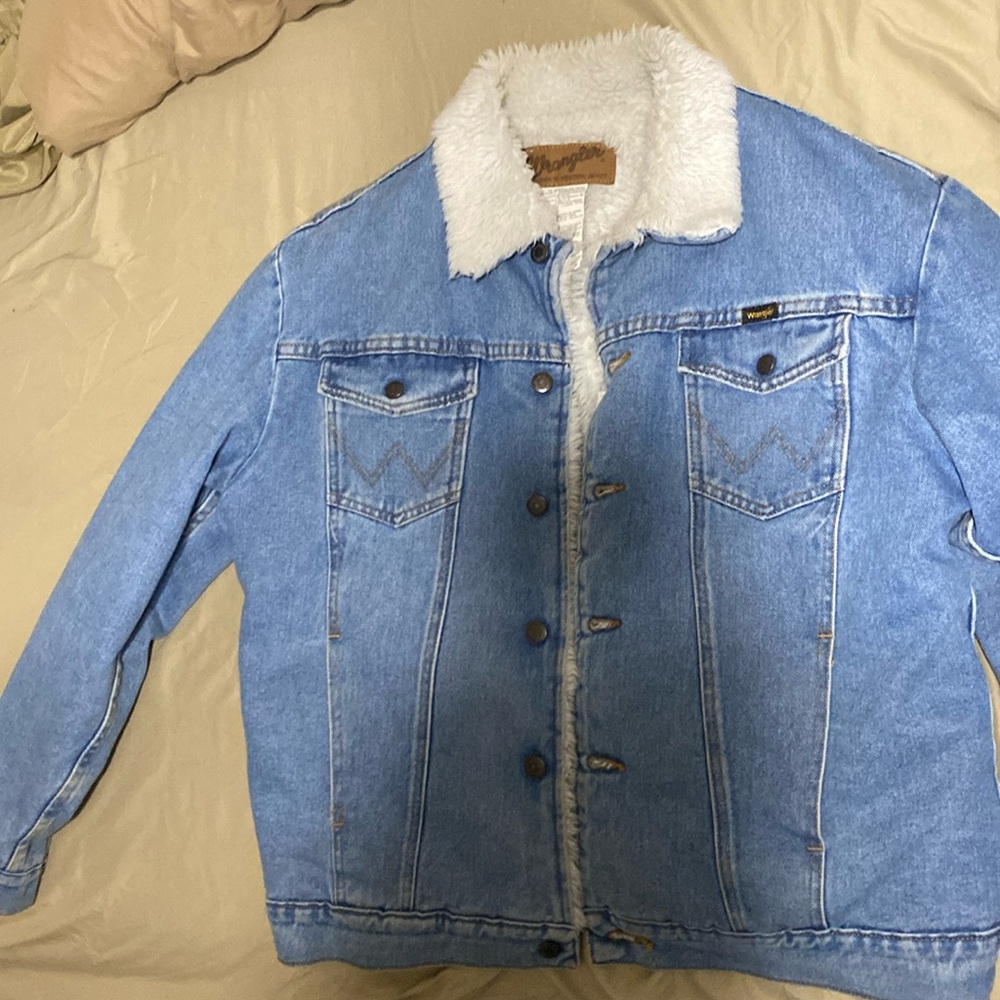 Wrangler sherpa denim cowboy cut jacket